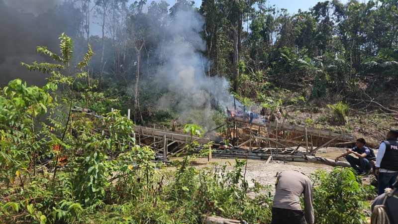Cegah Abrasi,Polres Inhu Gelar Razia PETI