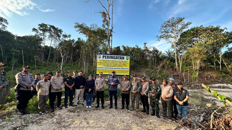 Polda Riau Kembali Operasi PETI, 10 Unit Rakit Dimusnahkan