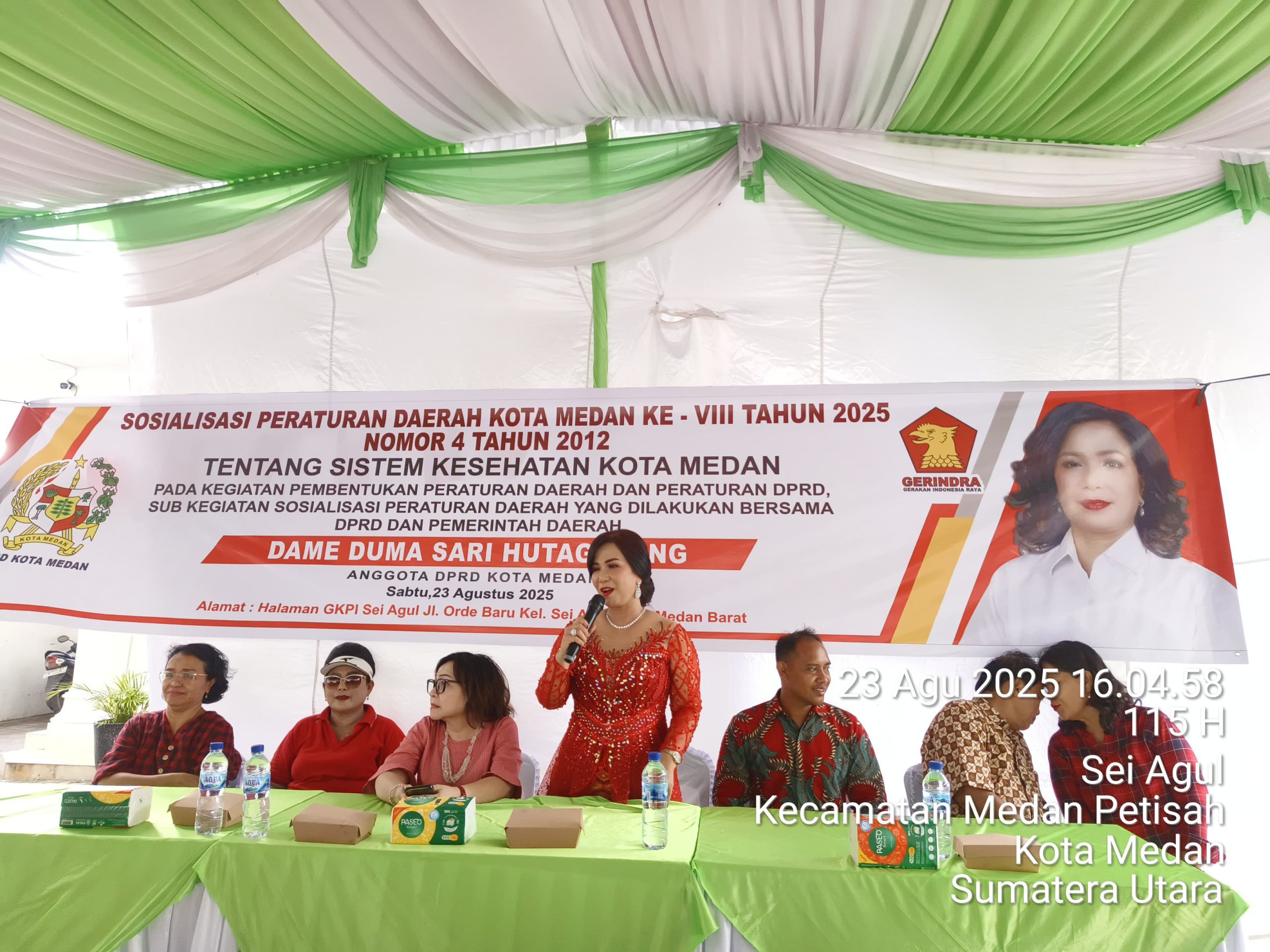 Sosper Tentang Sistem Kesehatan, Dame Duma Hutagalung Himbau Warga Sei Agul Jaga Kesehatan Keluarga dan Lingkungan 