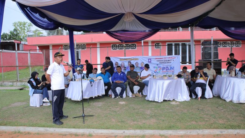 Bupati Asahan Buka Turnamen Sepak Bola U-14 Dalam Rangka HUT Partai PAN ke-27