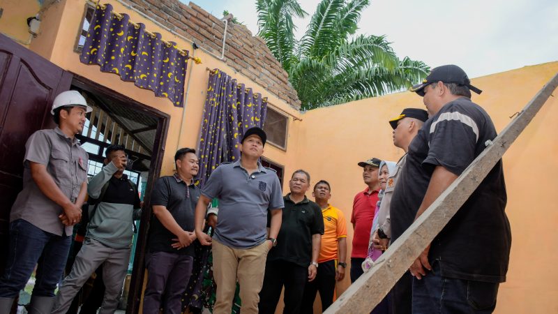 377 Rumah Warga Terkena Musibah Puting Beliung, Pemkab Sergai Respon Cepat