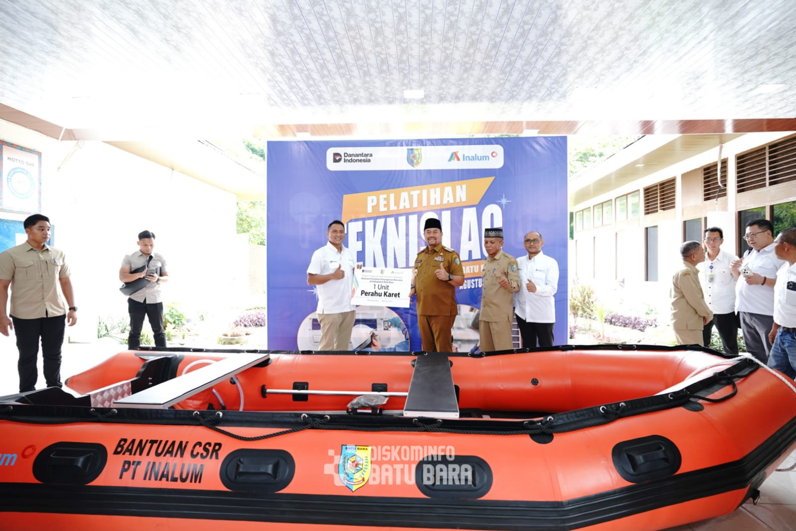 PT Inalum Berikan Bantuan Boat Tanggap Darurat Kepada Masyarakat Batu Bara, Bupati Baharuddin Siagian Hadiri Pembukaan Pelatihan Tenaga Kerja