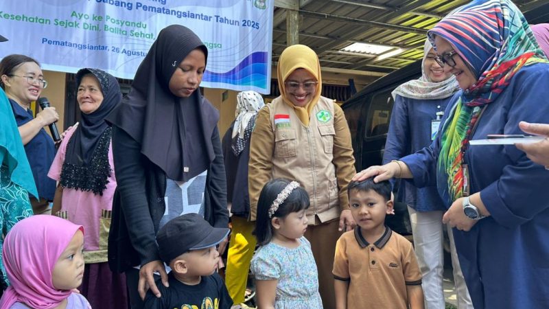Dukung Kesehatan Balita dan Anak Sejak Dini, BPJS Ketenagakerjaan Pematangsiantar Gandeng Posyandu Kelurahan Simarito