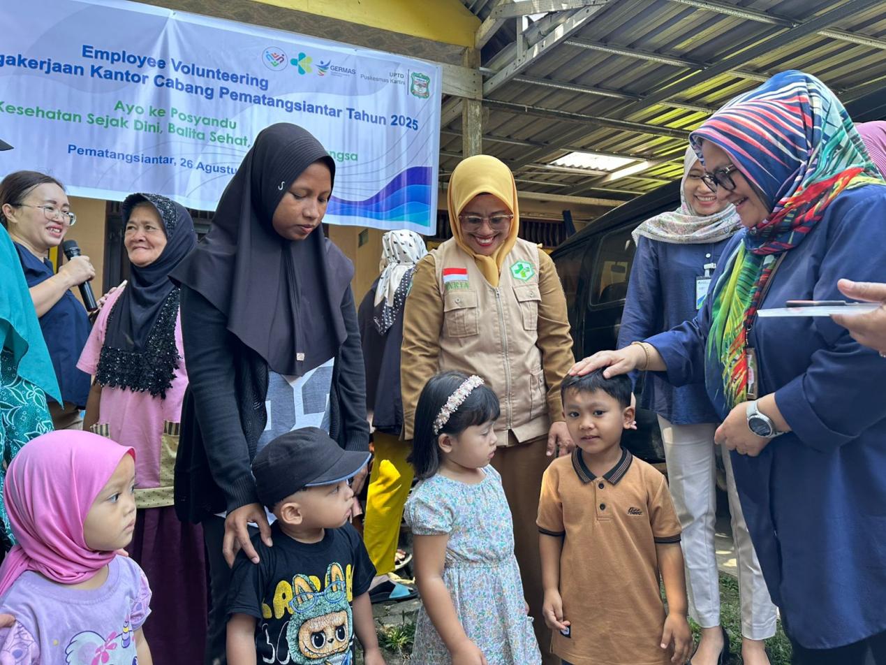Dukung Kesehatan Balita dan Anak Sejak Dini, BPJS Ketenagakerjaan Pematangsiantar Gandeng Posyandu Kelurahan Simarito