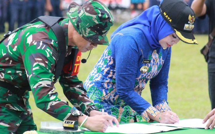 TMMD ke-125 Kodim 0209/Labuhanbatu Secara Resmi di Tutup Danrem 022/Pantai Timur