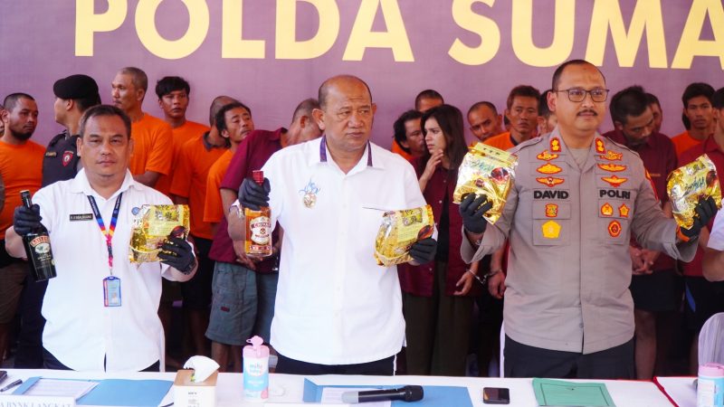 Bupati Langkat Syah Afandin Apresiasi Poldasu dan Polres Langkat Ungkap 429 Kasus Narkoba
