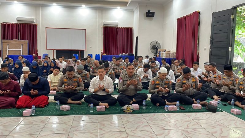 Polres Nagan Raya Gelar Doa Bersama Untuk Keselamatan Bangsa Dan Petugas Keamanan