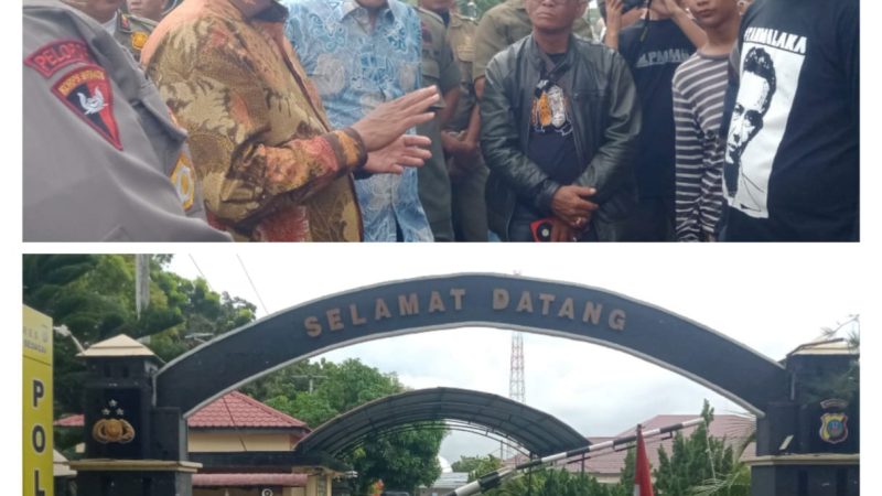 Aksi Damai Mahasiswa di Mapolres, Bupati Dambaan dan Kapolres Sergai Sambut Aspirasi