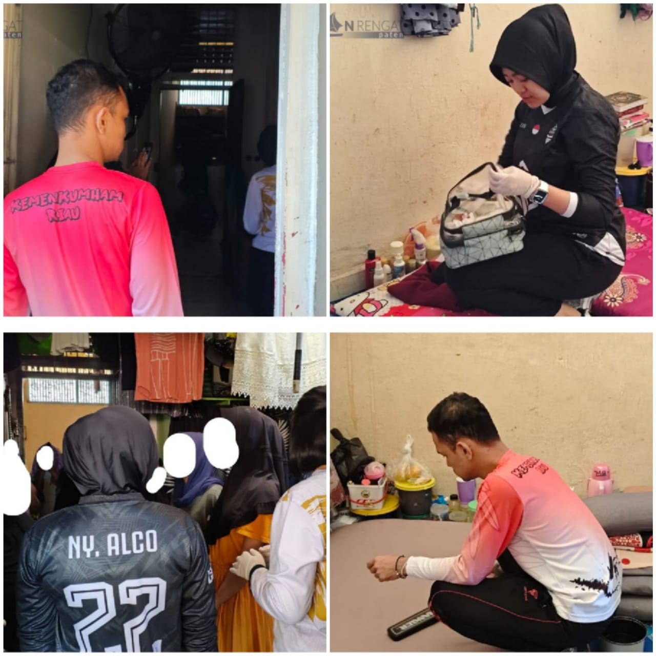 Perkuat Pengawasan,  Rutan Rengat Kembali Razia Insidentil Kamar Hunian