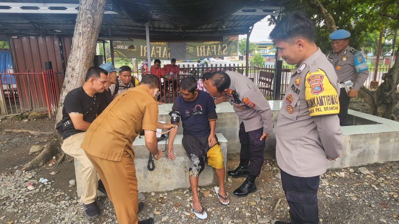 Terbawa Arus Deras Sungai Pelawi : Warga Kelurahan Brandan Barat Berhasil di Selamatkan Personil Polsek Pangkalan Brandan