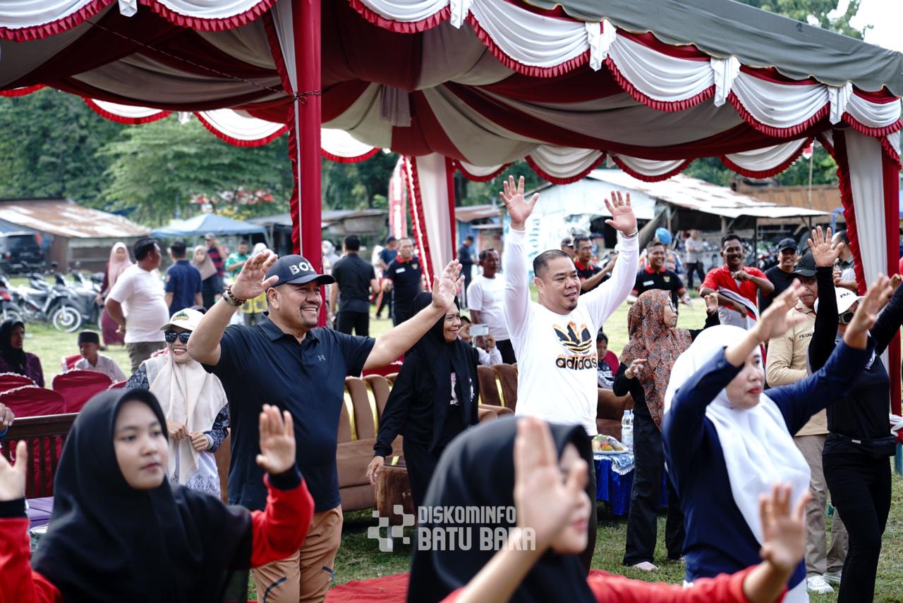 Bupati Baharuddin Siagian Buka Festival Tari/Senam Tabola Bale