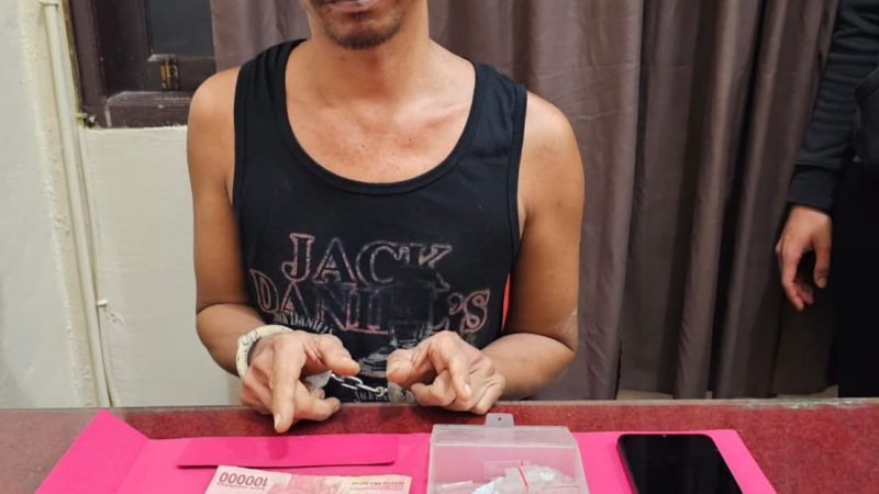 Polisi  Bongkar Peredaran Narkotika, 20 Paket Sabu Diamankan