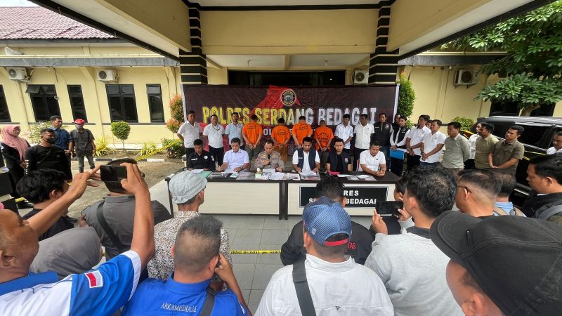 Polres Sergai Ungkap Kasus Penganiayaan, Senjata Api dan Narkotika
