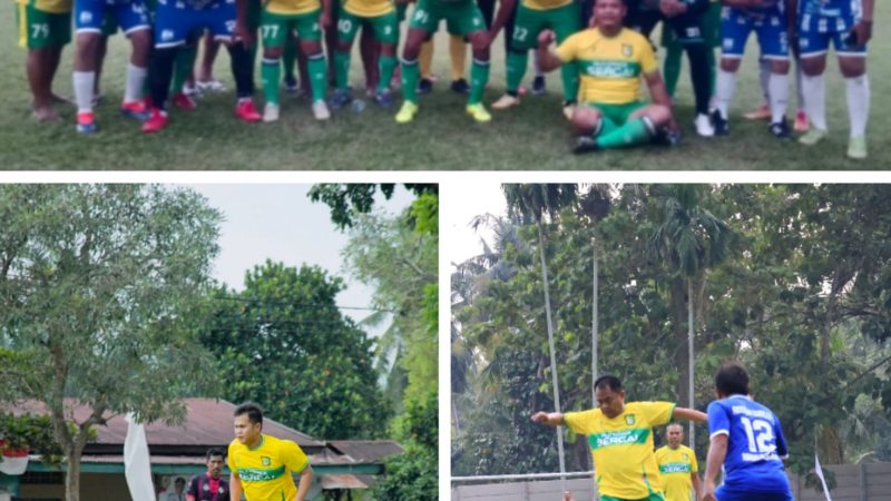 Bupati dan Wabup Sergai Sumbang Gol Dalam Laga Sepak Bola Trofeo Tiga Club