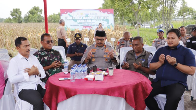 Polres Langkat Panen Raya Jagung Kuartal III Tahun 2025