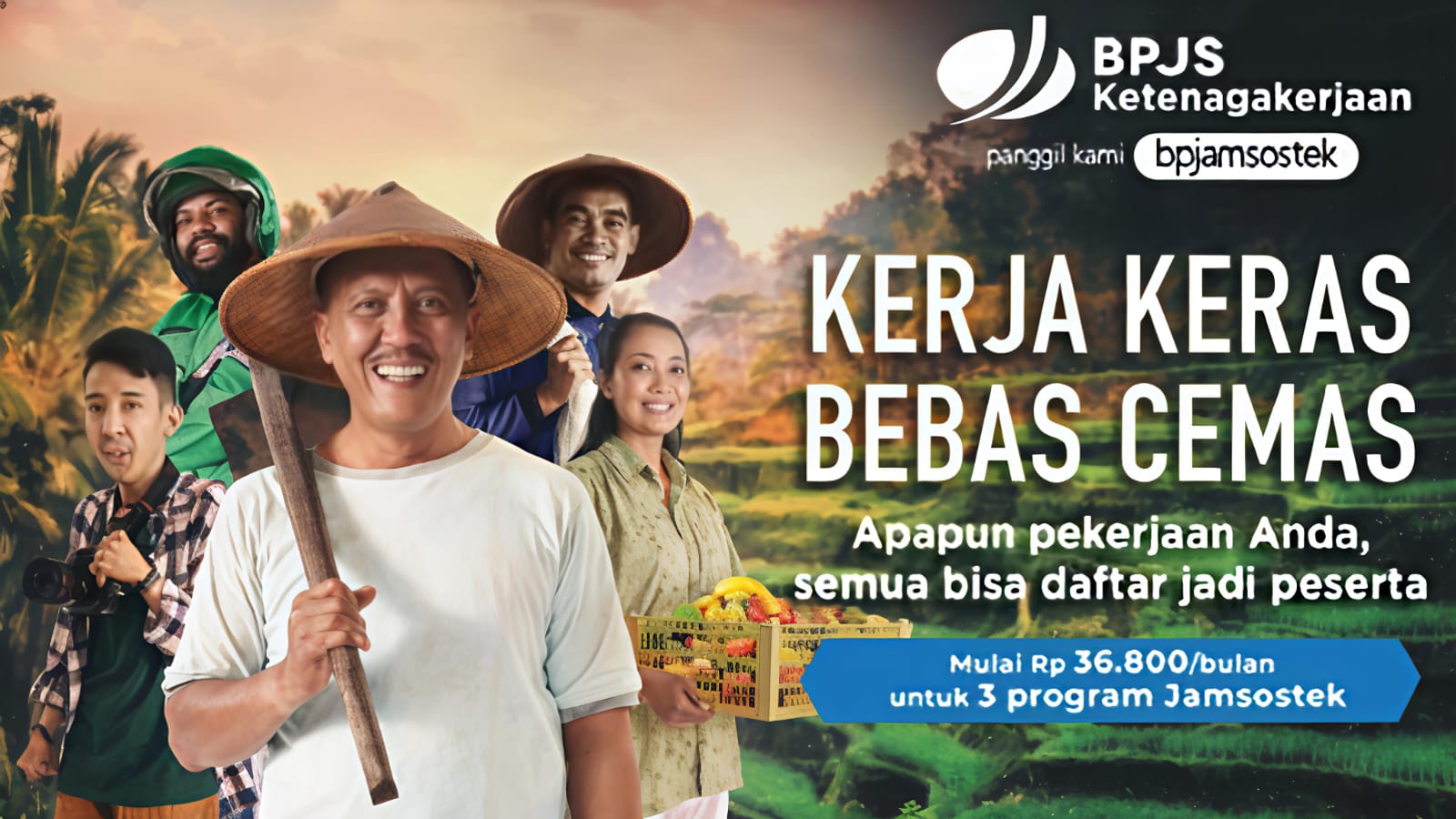 Cukup Rp36.800, Semua Orang Bisa Menjadi Peserta BPJS Ketenagekrjaan