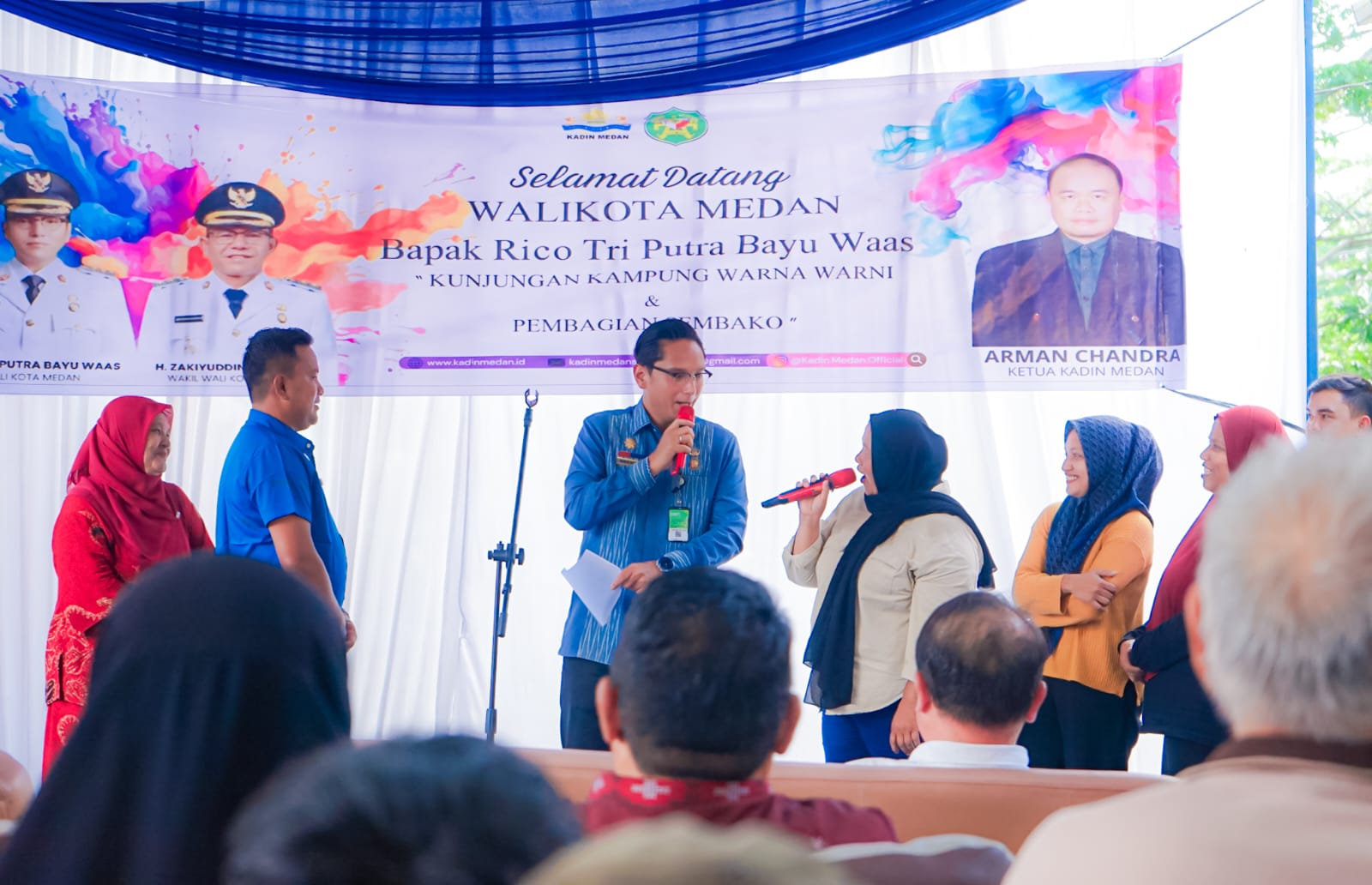 Rico Waas Apresiasi KADIN Medan Ciptakan Kampung Warna-Warni