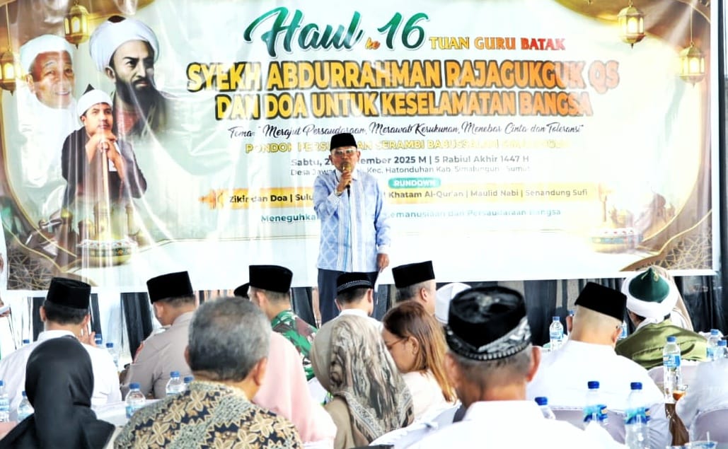 Bupati Simalungun Bersama Wakil Bupati Hadiri Haul ke-16 Tuan Guru Batak Syekh Abdurrahman Rajagukguk QS