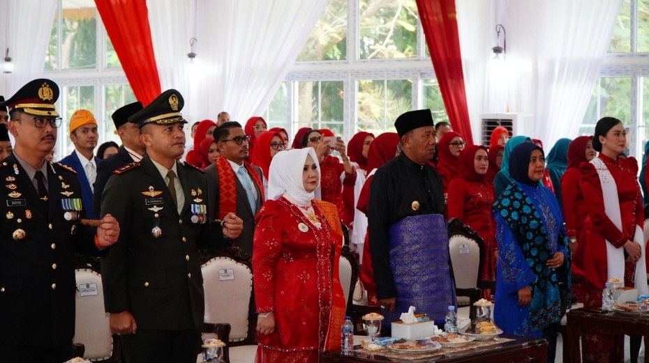 Syah Afandin Ikuti Upacara di Istana Negara via Zoom dan Lepas Pawai Kemerdekaan Langkat