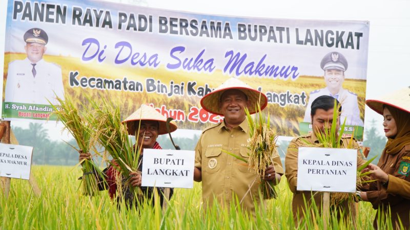 Bupati Langkat Resmikan Kilang Padi Sukma Jaya dan Dukung Ketahanan Pangan Desa Suka Makmur