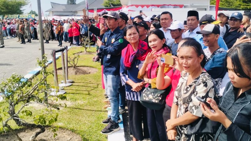 Ribuan Warga Simalungun Antusias Ikuti Upacara Detik-Detik Proklamasi HUT ke-80 RI