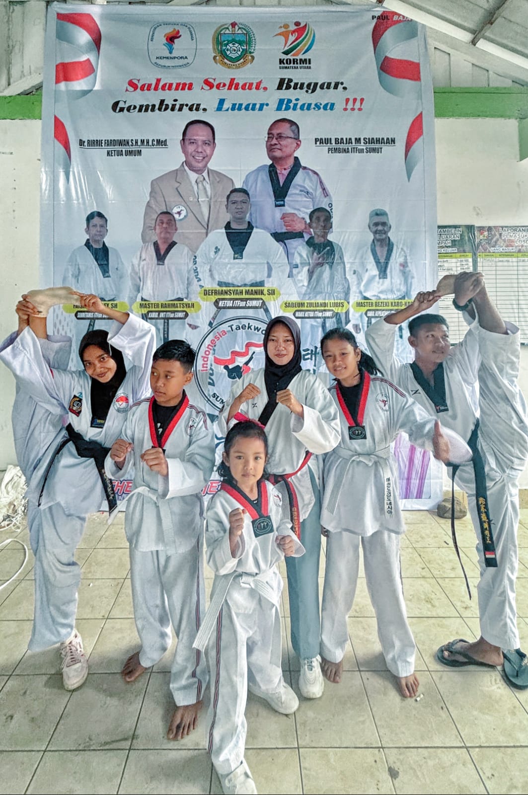 UKT ITFun Sumut di Karo Kampung Jokowi Sukses, Cetak Bibit Atlet Taekwondo Tangguh