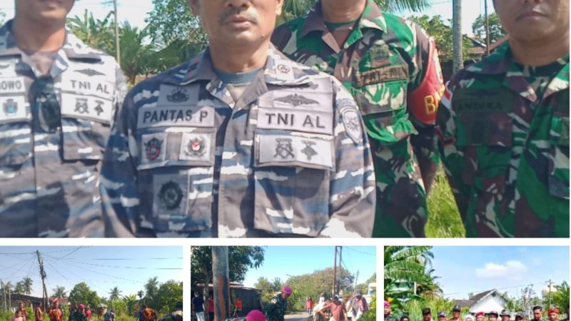 Sambut HUT TNI ke-80, Danpos TNI AL Bedagai Jalin Sinergitas Bersama Rakyat