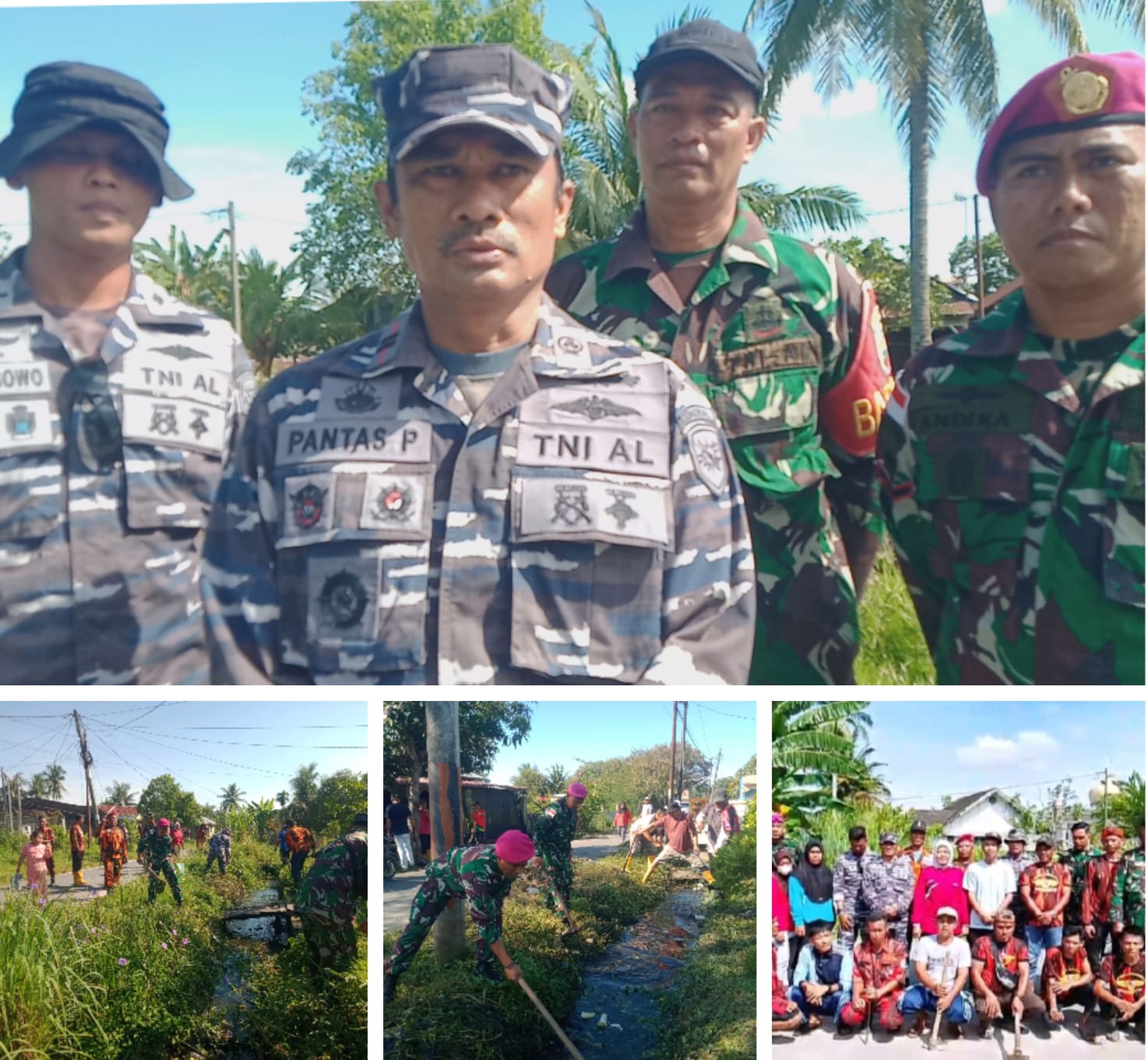Sambut HUT TNI ke-80, Danpos TNI AL Bedagai Jalin Sinergitas Bersama Rakyat