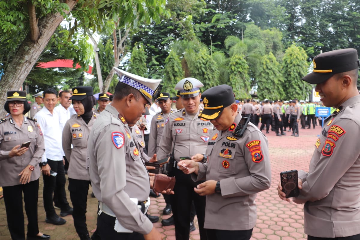 Polres Langkat melakukan Gaktibplin Kepada Seluruh Personil