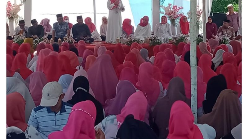 Pengajian MTM Dambaan di Desa Tebing Tinggi, Rosmaida Saragih : Jadikan Majelis Ini Perkuat Iman dan Taqwa