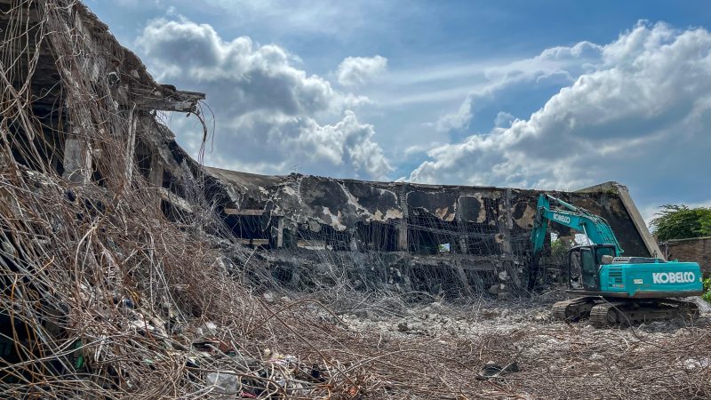 Progres Perobohan Gedung IV Pasar Horas Sudah 35 Persen