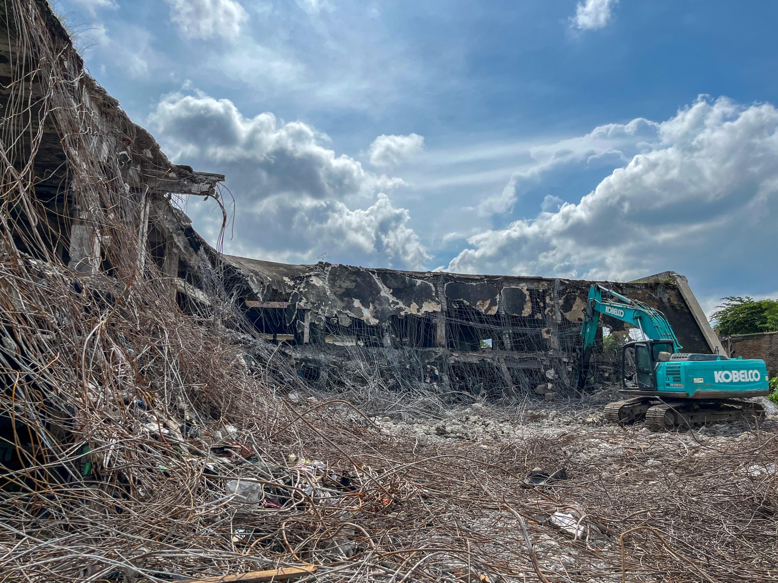 Progres Perobohan Gedung IV Pasar Horas Sudah 35 Persen
