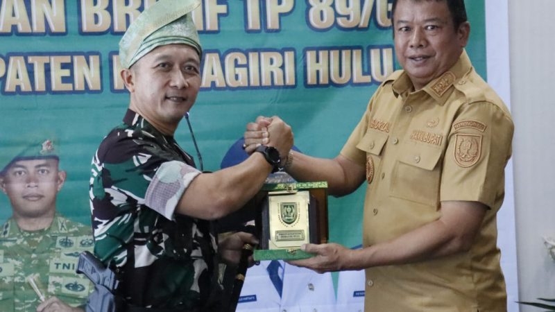 Wabup Inhu Sambut Kunker Komandan Brigif TP 89/ Gimpam Gasib