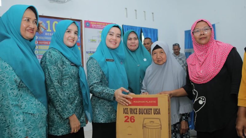 TP. PKK Kabupaten Asahan Lakukan Evaluasi Lomba UP2K di Desa Bunut Sebrang
