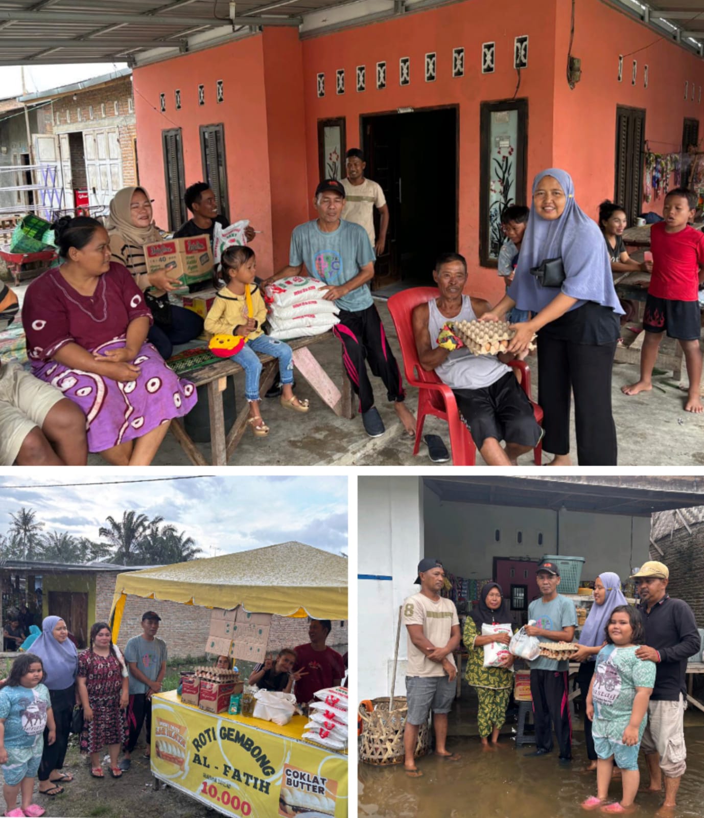 Anggota DPRD Sergai Fraksi Demokrat Siti Aisah Sambangi dan Salurkan Bantuan Korban Banjir