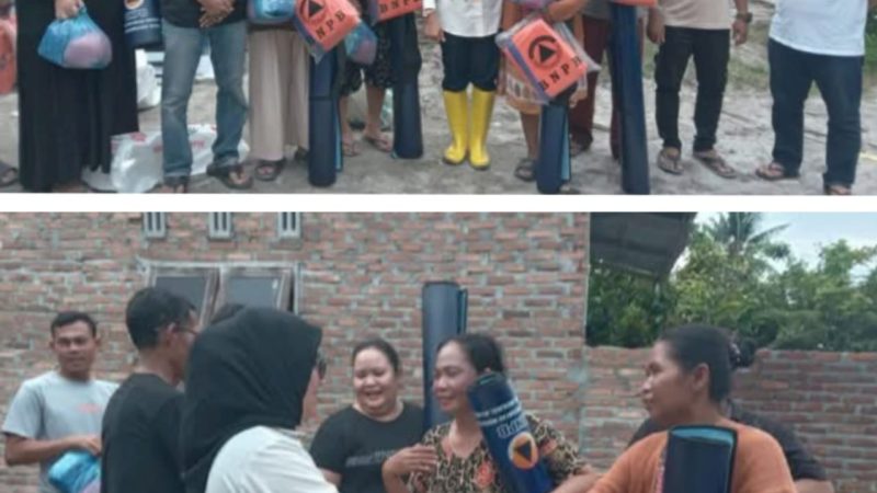 Camat Nurchinta Terus Salurkan Bantuan Warga Terdampak Bencana Alam