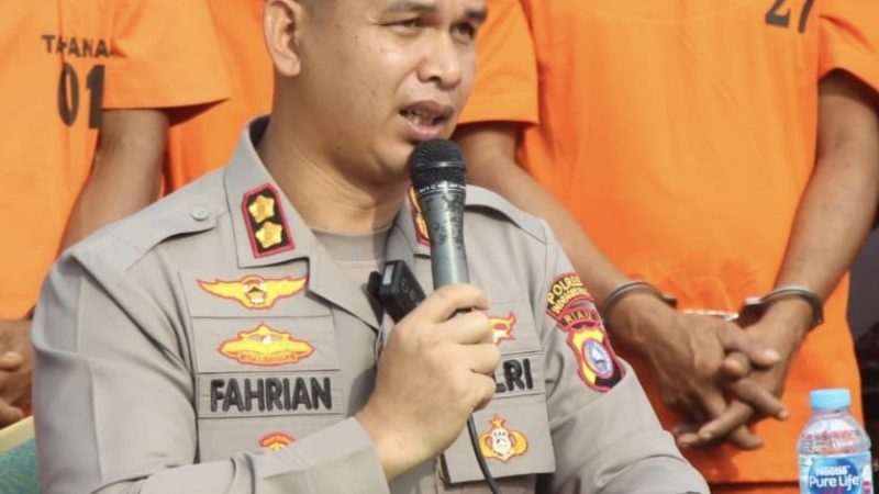 Dibawah Komando AKBP Fahrian Bandar Narkoba Kelas Kakap Dimiskinkan