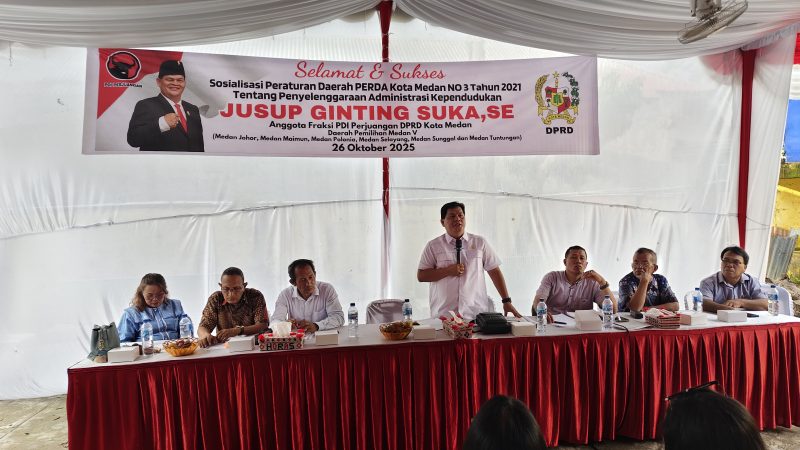 Laksanakan Sosperda No.3 Tahun 2021 Tentang Adminduk, Jusup Ginting Suka Tegaskan, Urus Adminduk Itu Hak Warga, Jangan Dipersulit
