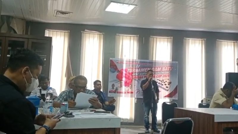 Sambut Hari Sumpah Pemuda, Jurnalis DPRD Kota Medan, Jurnalis Forwakum dan Pengawal Merah Putih Buka Turnamen Domino