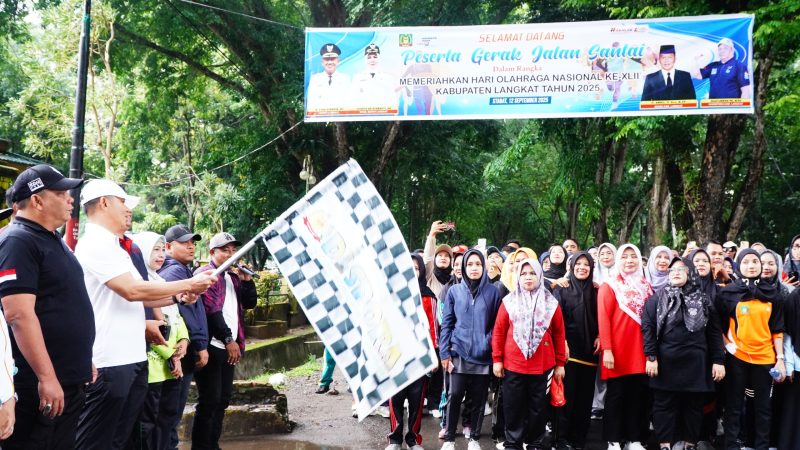 Semarakkan Haornas ke-42, Pemkab Langkat Selenggarakan Jalan Santai dan Apresiasi Atlet Berprestasi