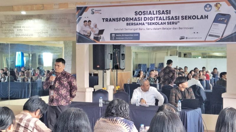 Dinas Pendidikan Simalungun Gelar Sosialisasi Transformasi Digitalisasi Sekolah Bersama “Sekolah SeRu”