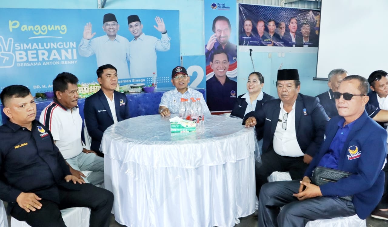 Bupati Simalungun Hadiri HUT Partai Nasdem, Harapkan Kolaborasi Wujudkan Simalungun Maju