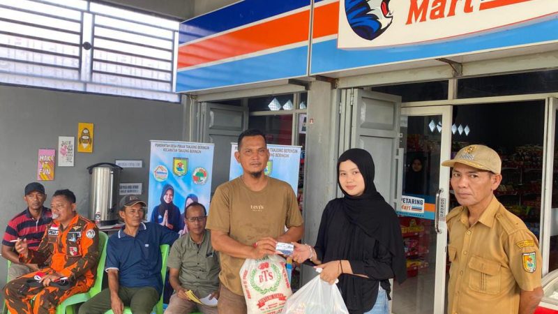 BUMDES Maju Bersama Promosi Paket Sembako dan Launching Member Card Mart Petaring