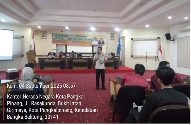 Rakornis Dinkes Kota Pangkalpinang Bersama Lintas Sektor 