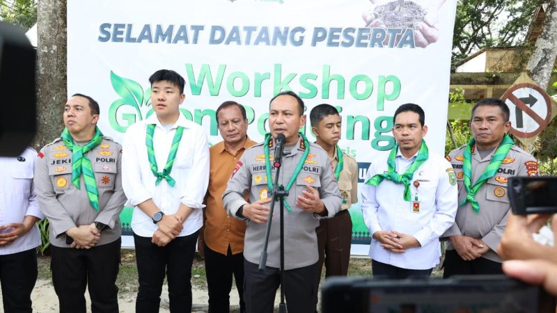 Sambut Hari Pohon Nasional, Polda Riau Tanam Pohon 21 Ribu Secara Serantak