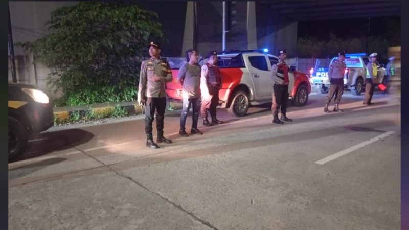 Antisipasi Gangguan Kamtibmas Di Malam Hari, Pamapta Polres Langkat Pimpin Patroli KRYD
