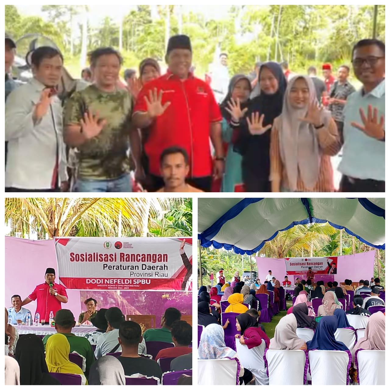 Dodi Nopeldi  SPBU Anggota DPRD Propinsi Riau KunKer ” Sosialisasi Rancangan Peraturan Daerah Kemasyarakatan