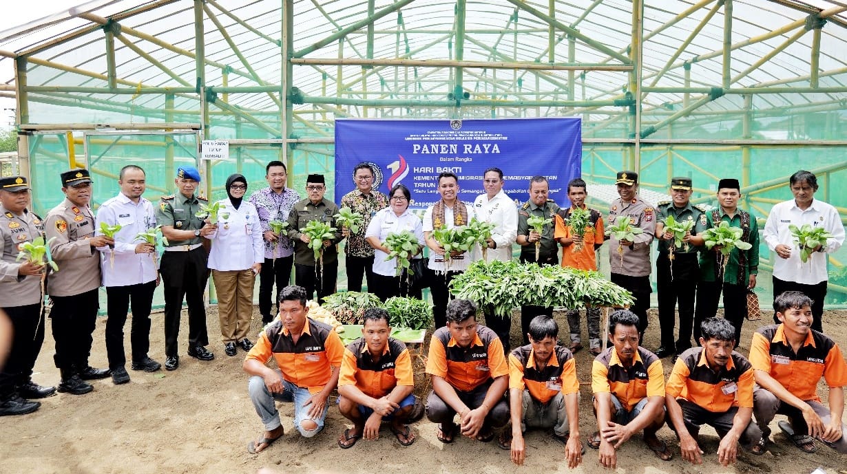 Kantor Imigrasi Kelas II TPI Pematangsiantar Bersama Jajaran Lapas Pematangsiantar Rayakan Hari Jadi ke 1 Kementrian Imigrasi dan Pemasyarakatan