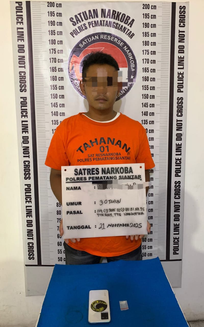 Polres Pematangsiantar Gagalkan Peredaran Narkoba di Jalan Nusa Indah
