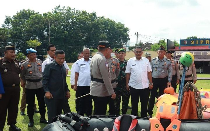 Lapas Rantauprapat Hadiri Apel Kesiapsiagaan Tanggap Darurat Bencana di Polres Labuhanbatu